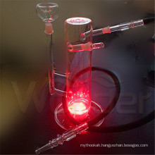 New Style Galss Hookah with LED and Leather Case